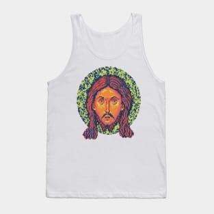 Icon of Christ 16bit - Pixel Art Pastel Tank Top